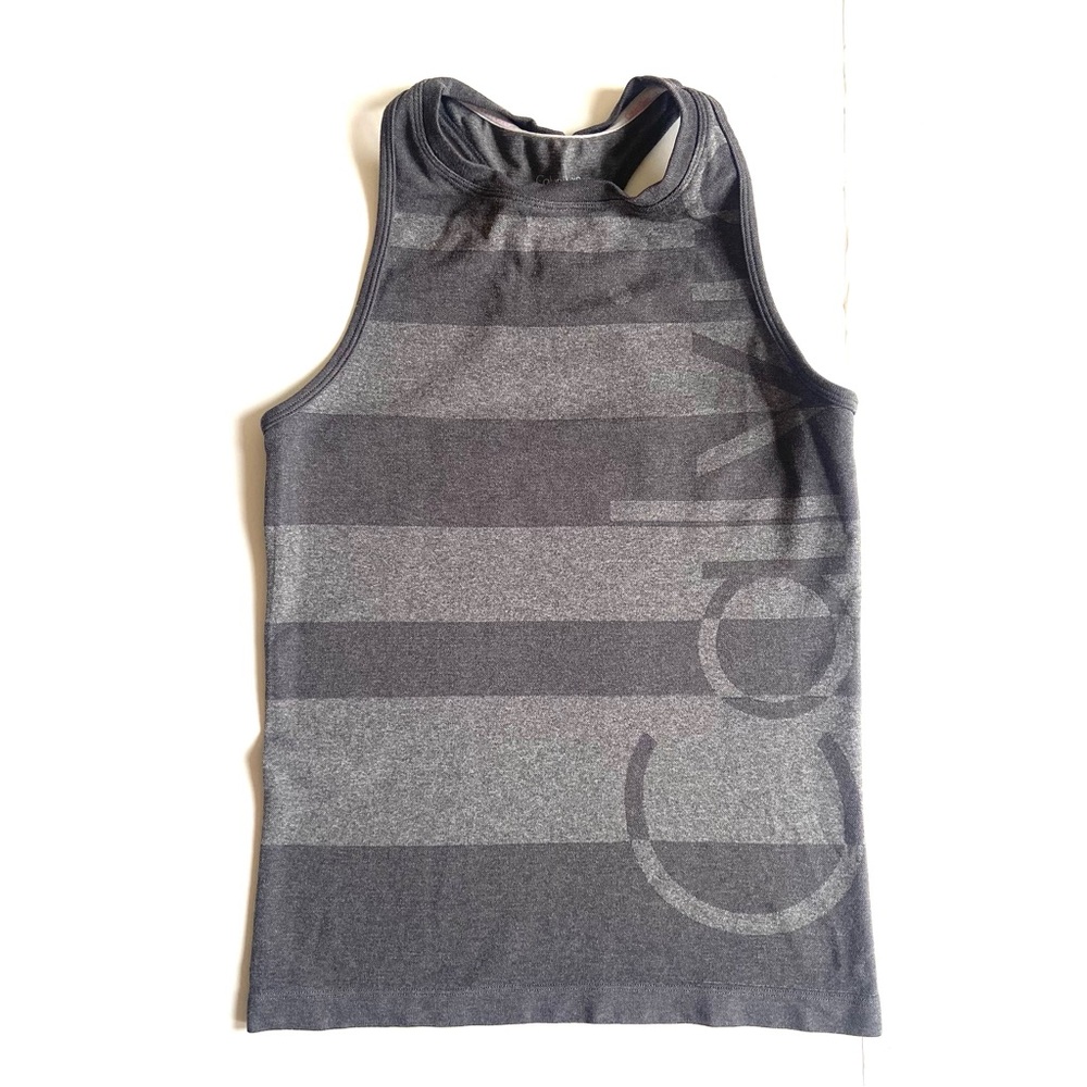 Calvin Klein Performance Athletic Striped Racer Back Tank Top Size S